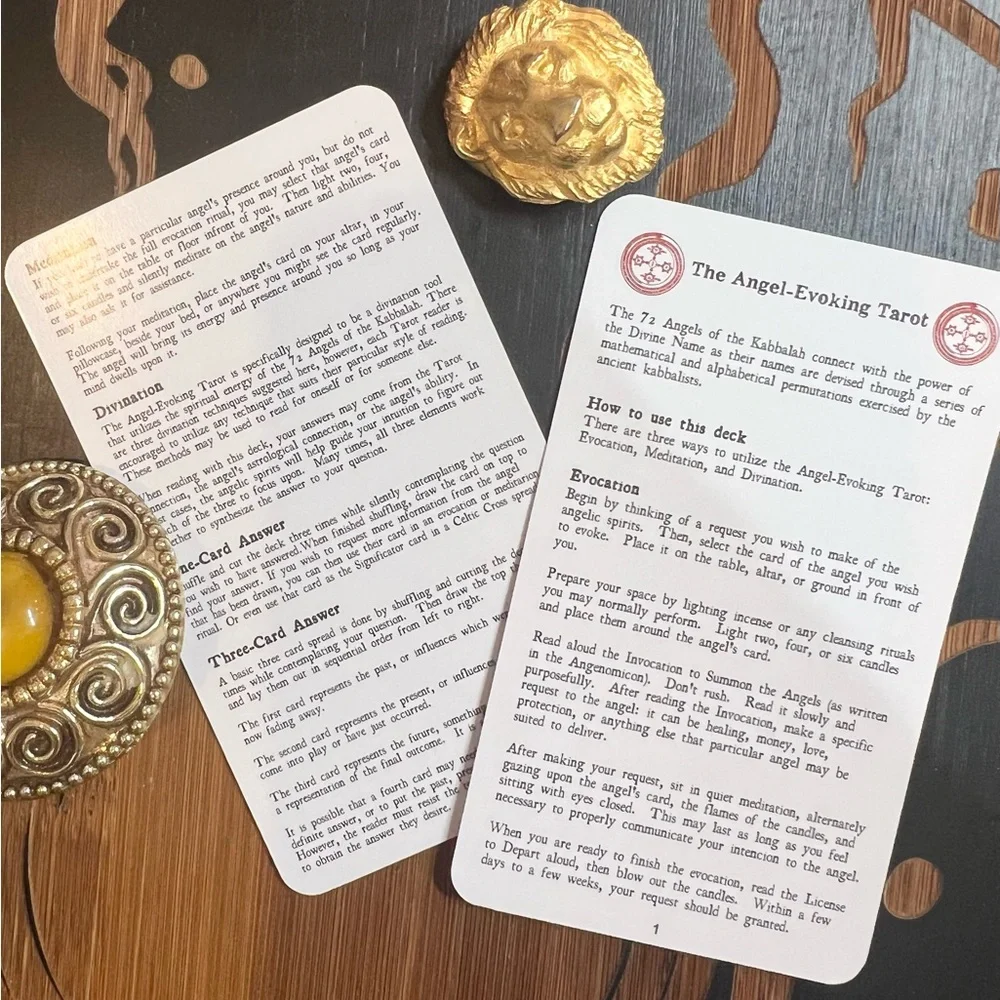 New! Celestial Tarot Deck Angel Summoning Archangels & Mystical 2 Guide Cards